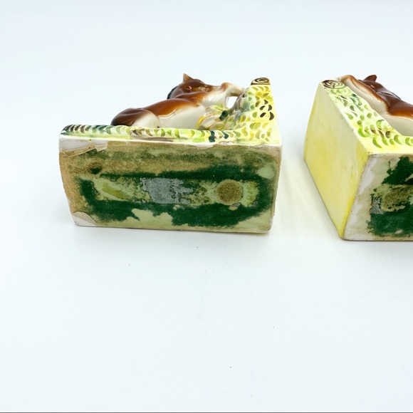 Vintage | Ceramic Horse Figurine Bookends - Picture 11 of 16